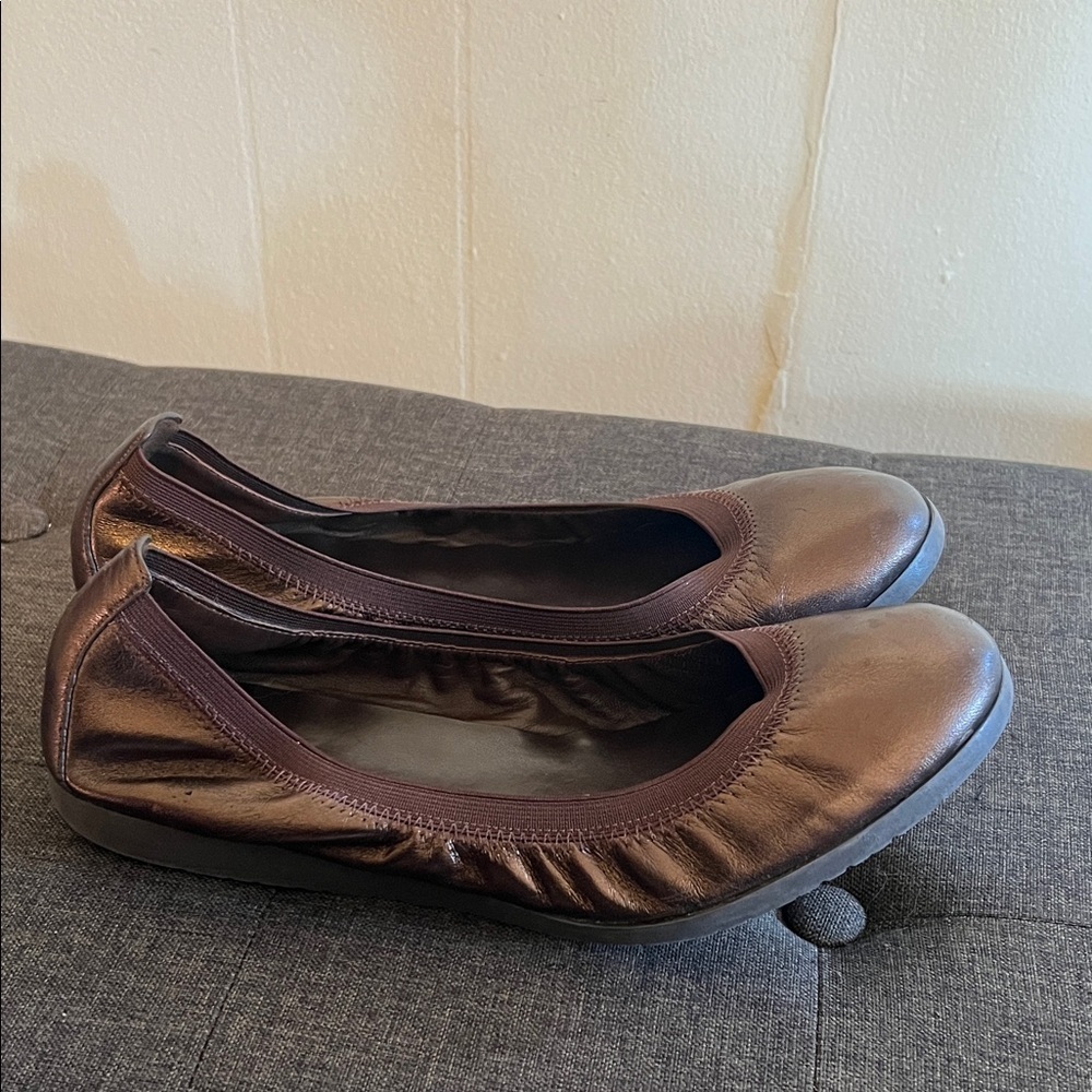 Cole Haan Gilmore Metallic Flats - Picture 4 of 5